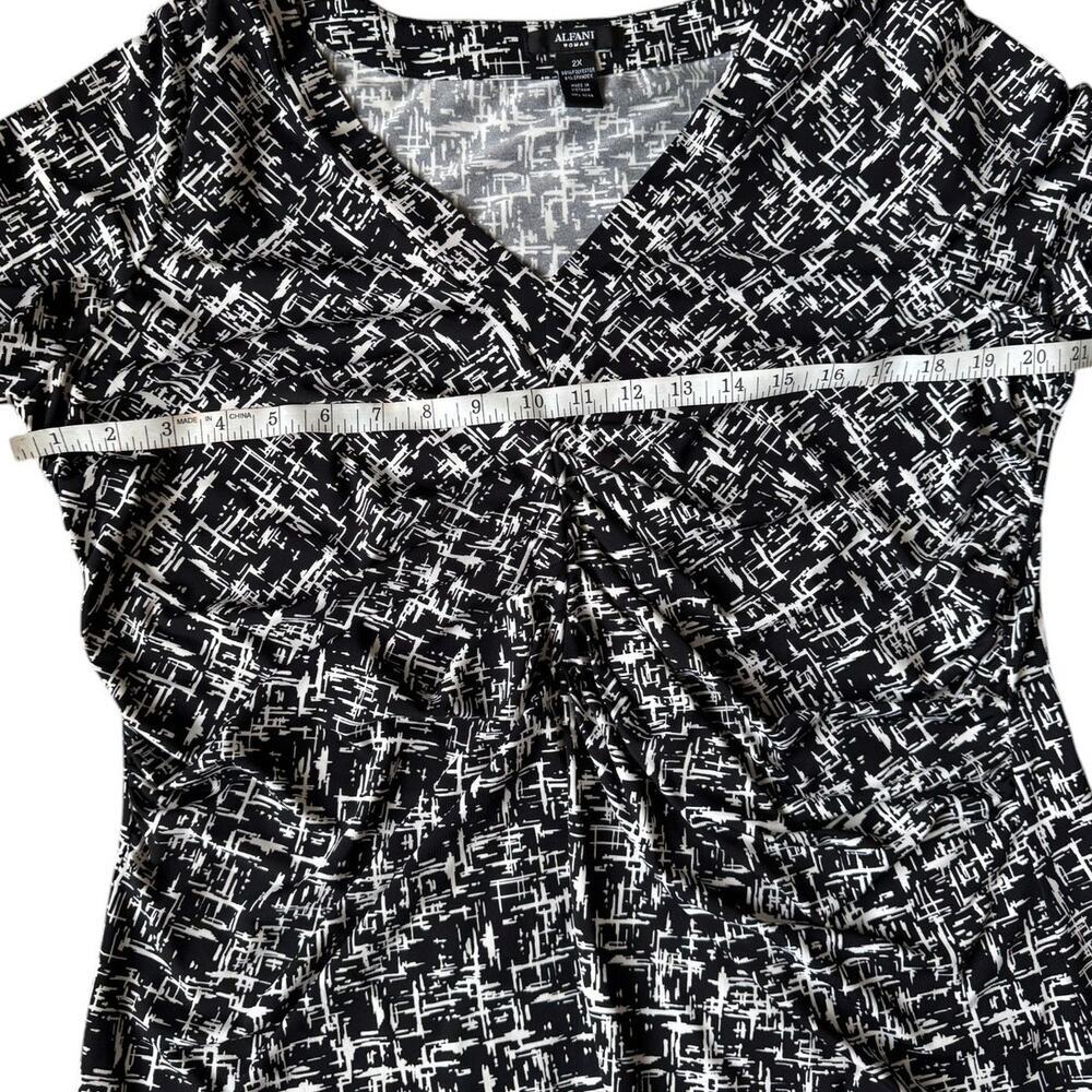 Alfani Ruched V-Neck Blouse - Picture 5 of 6